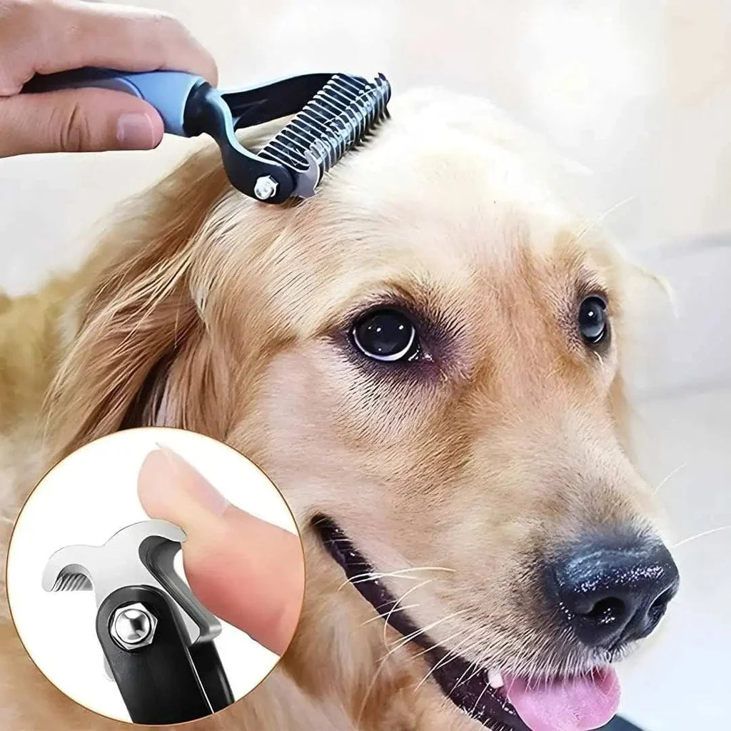 Brosse étrille pour chien – Démêle et enlève les nœuds