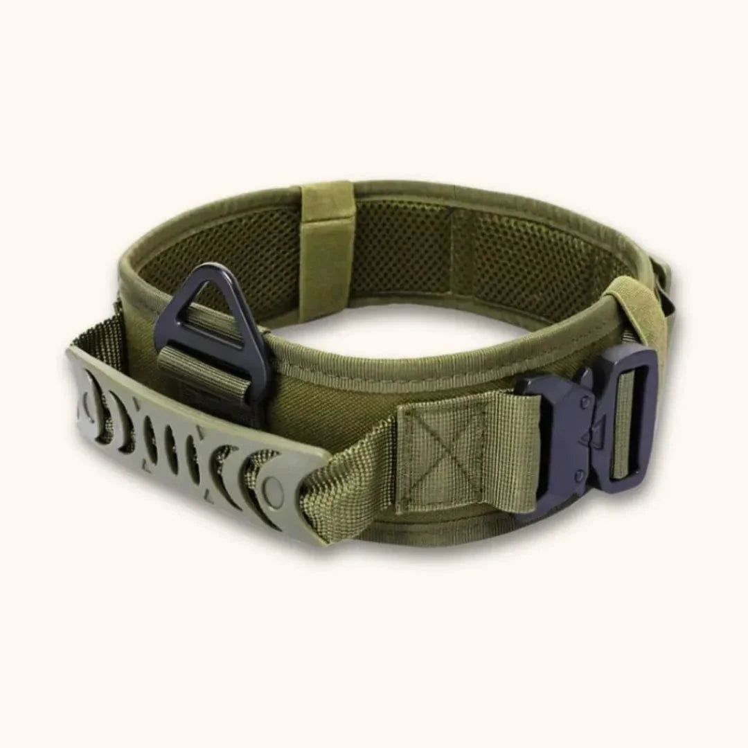Collier militaire pour chien innovant TactiK9 v2 Vert Militaire