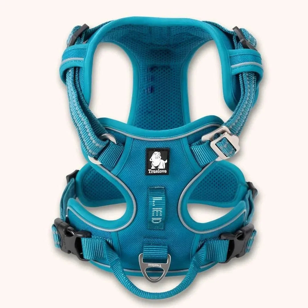 Harnais anti-traction innovant,  spécial chien qui tire Bleu ciel / XS