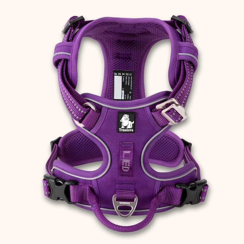 Harnais anti-traction innovant,  spécial chien qui tire Violet / XS