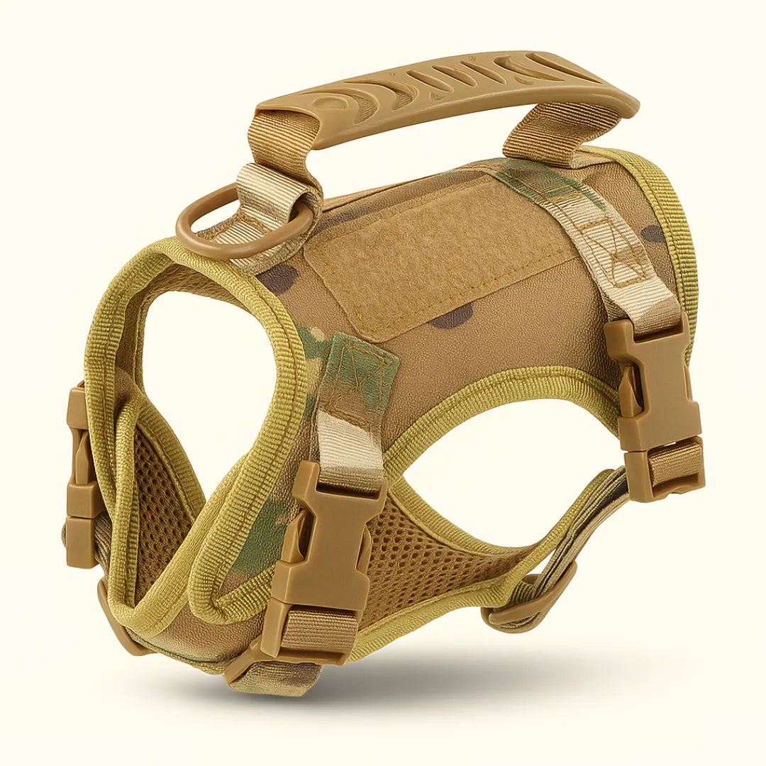 Harnais tactique chiot TactiK9 mini | Style & sécurité Camo Élite