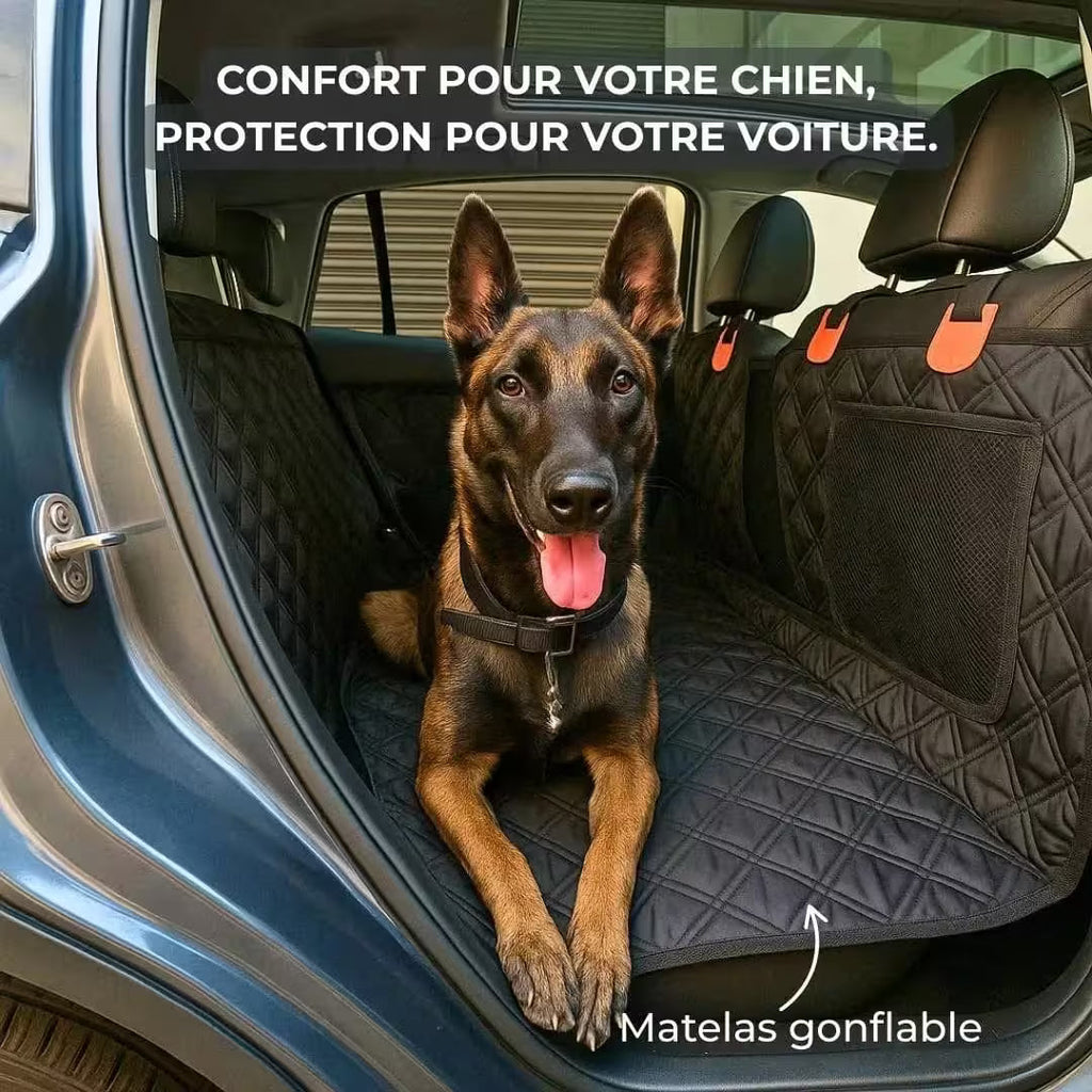 Housse de voiture pour chien avec matelas gonflable - K9 GuardShield +