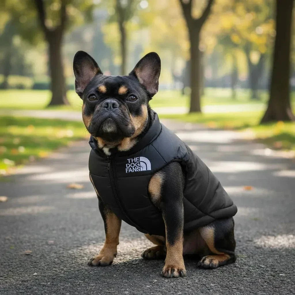 Manteau hiver Bouledogue Français & Anglais - Confort & Chaleur Noir / XS