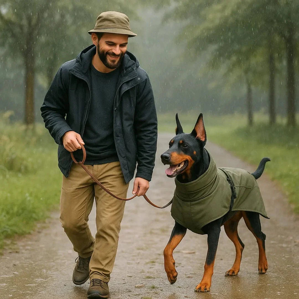 Manteau imperméable pour Dobermann : Coupe ajustée
