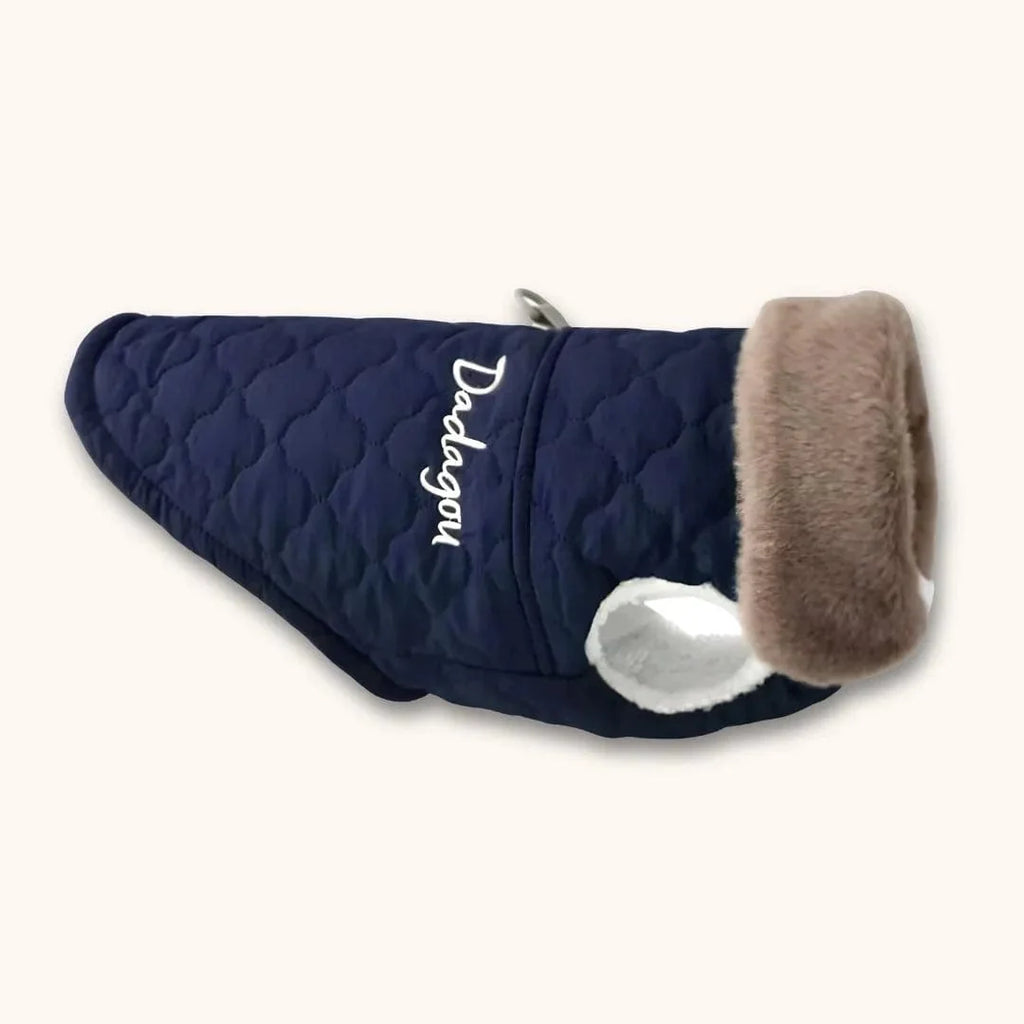 Manteau pour Chien en Fourrure Bleu / S